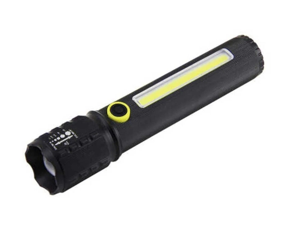 Panther PT-4172 USB Şarjlı El Feneri P50+COB LED Plastik Kutulu 800 Lümen