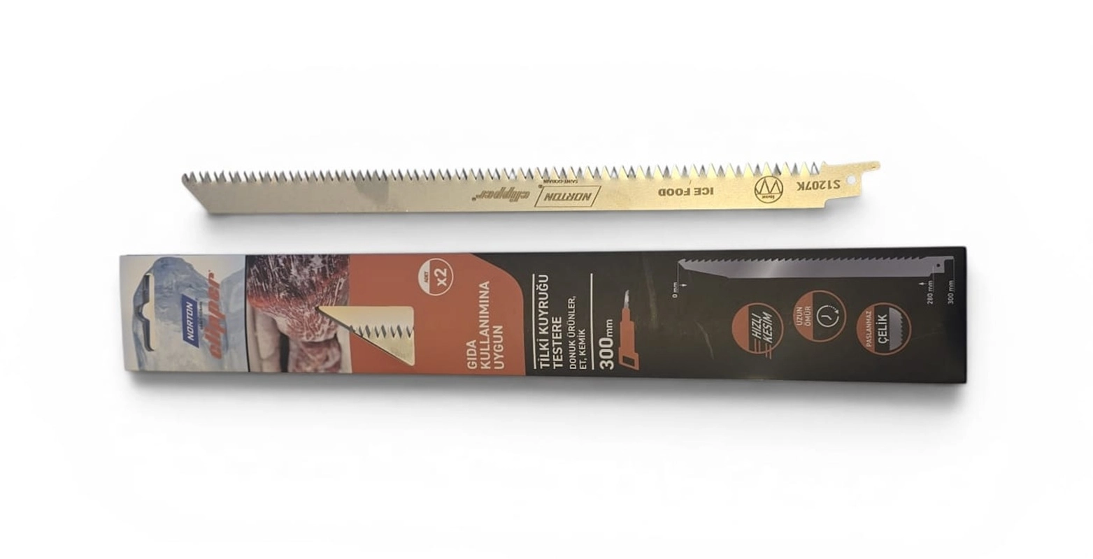 Norton S1207K Paslanmaz Tilki Kuyruğu 2’li Et ve Kemik Bıçağı 300mm