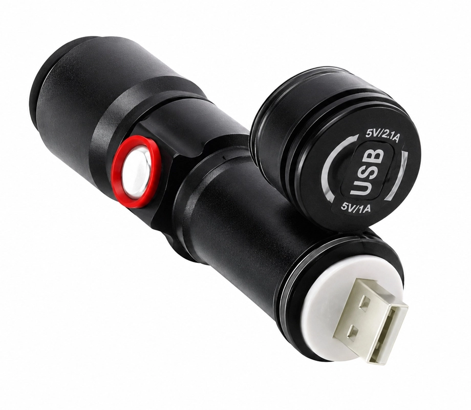 Panther PT-4060 USB Şarjlı El Feneri 1000 Lümen Zoomlu