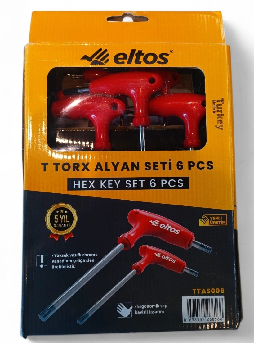 Eltos TAS006 T Torx Alyan Seti 6 Parça 