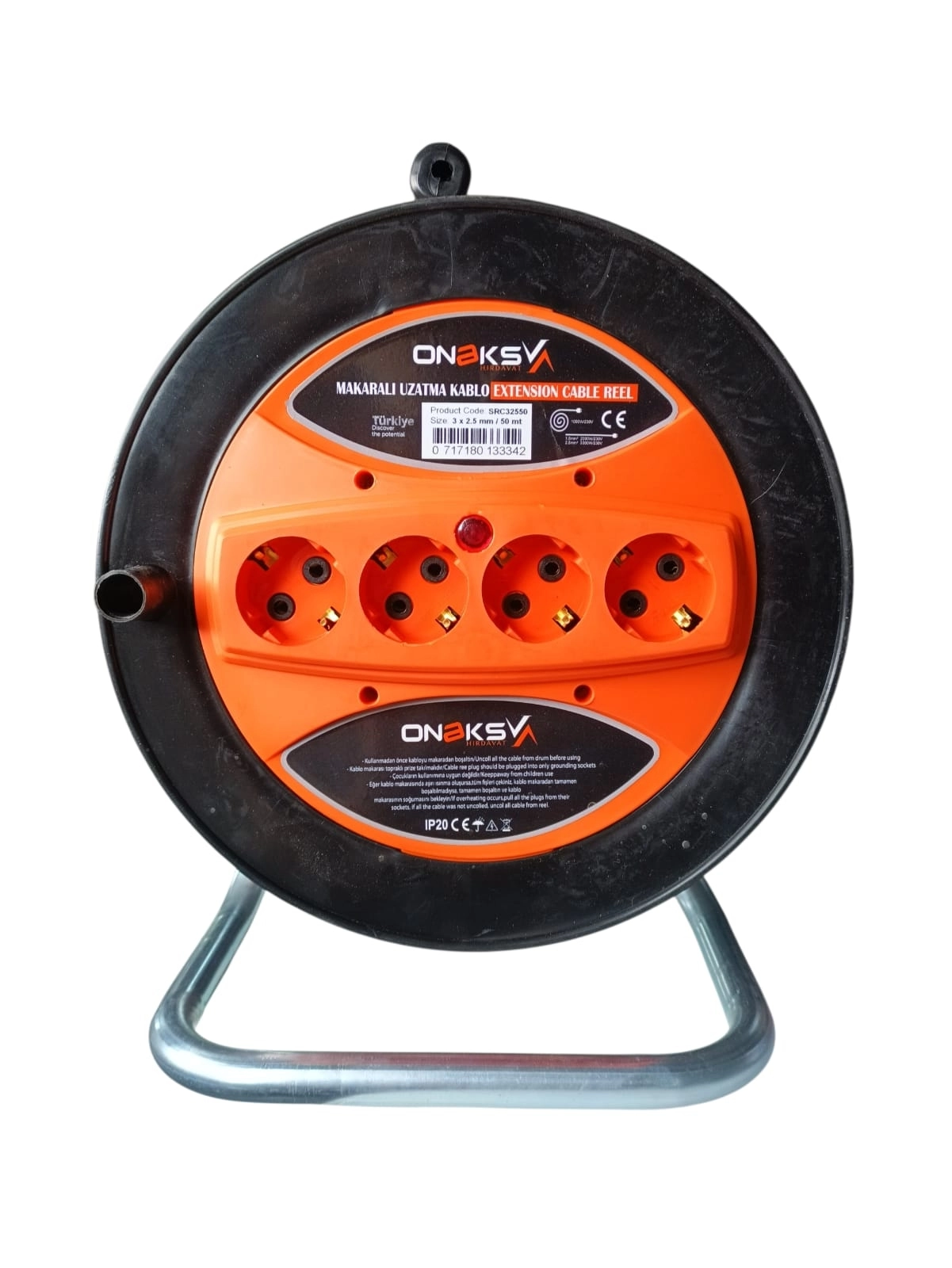 Onaks Makaralı Uzatma Kablosu 50 m 3x2,5 mm²