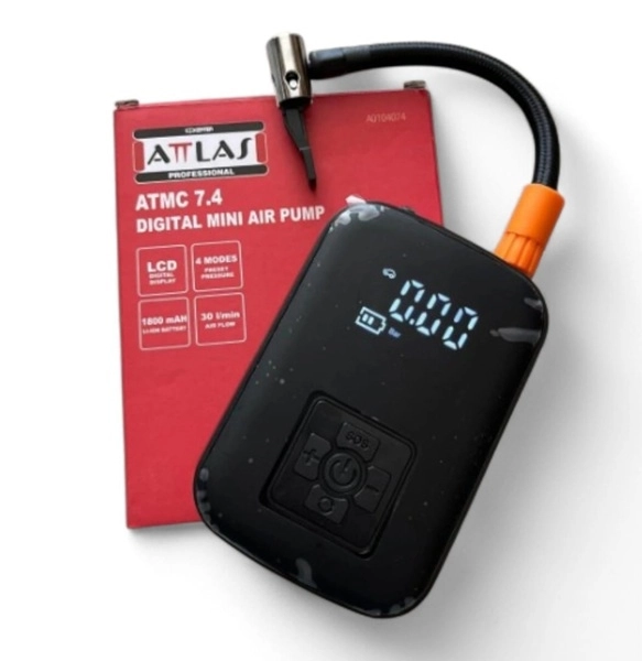 Attlas ATMC 7.4 Akülü Dijital Lastik Şişirme Pompası 