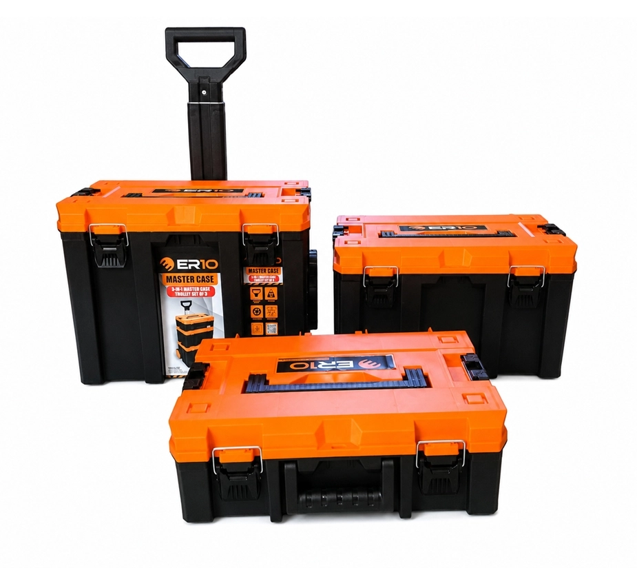 ER10 3’lü Master Case Tekerlekli Takım Çantası Seti (S-M-L) - ERN-3ST00001