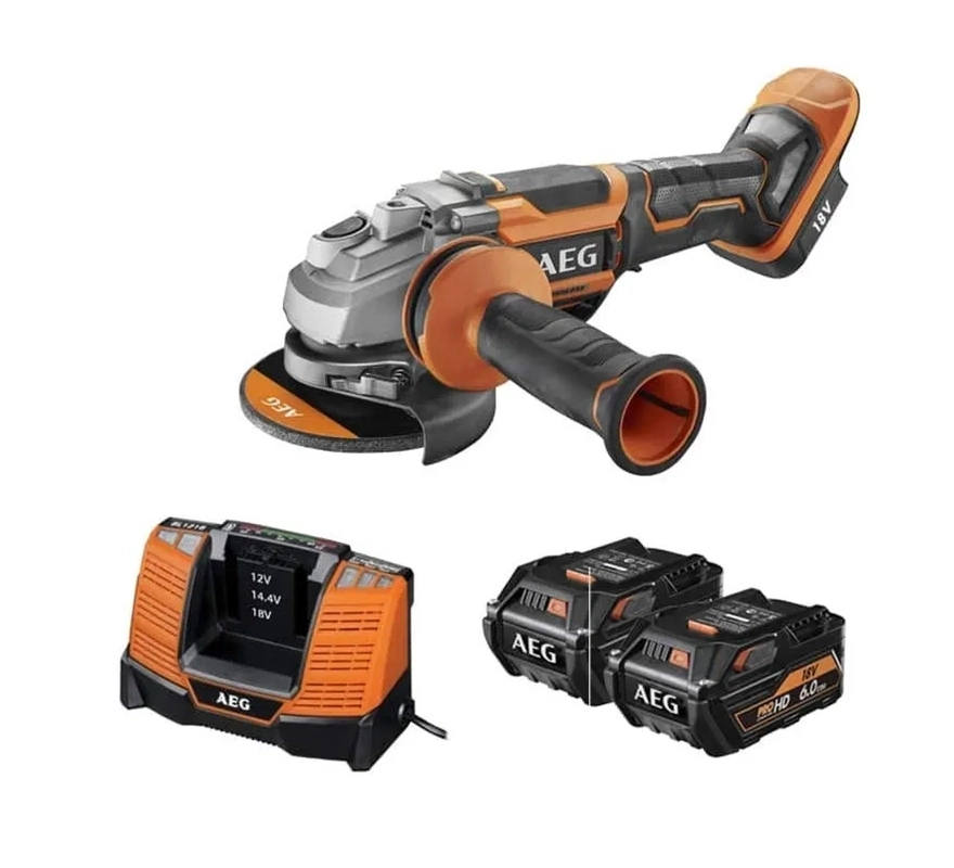 AEG BEWS 18-115BLPX2-502T Akülü Taşlama Makinesi T4935492109