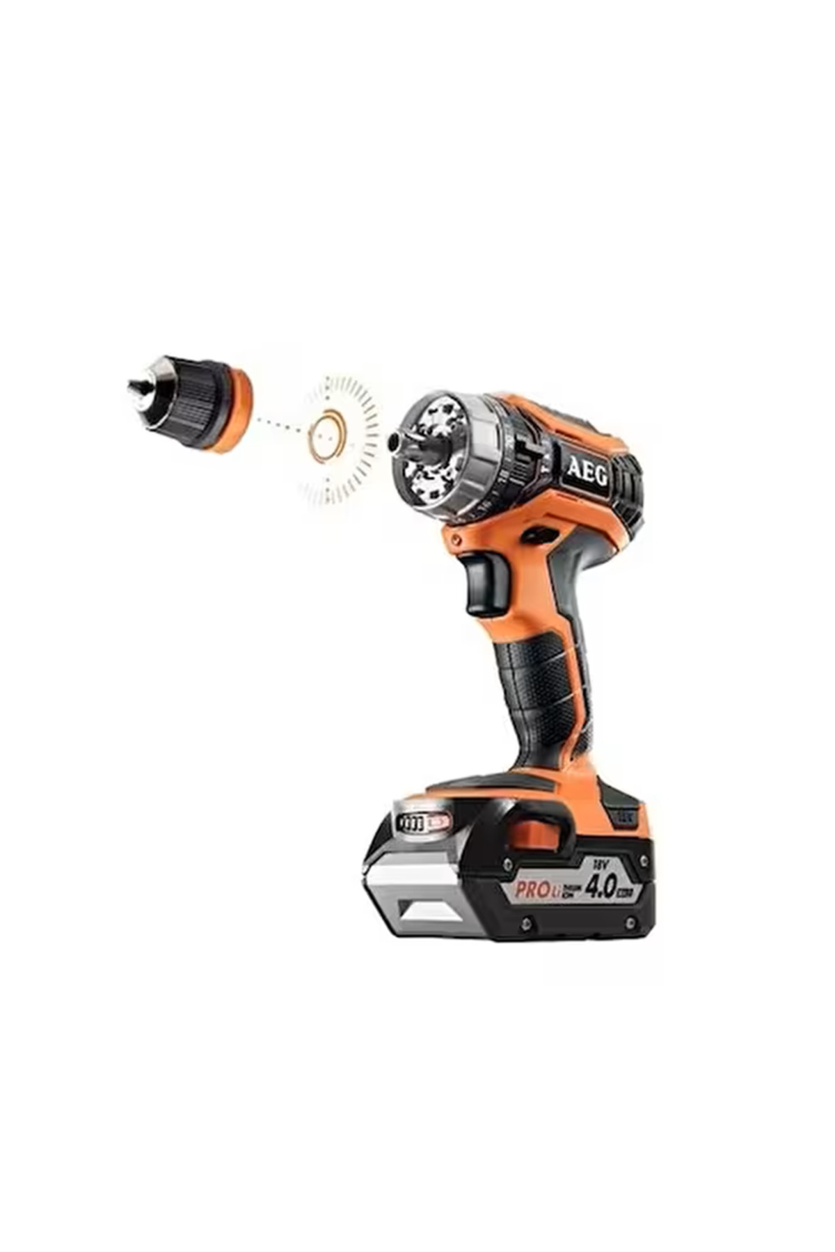 AEG JP18H3-402C 3’lü Akülü Set  (BSB 18C2X + BBH 18C + BEWS 18-125BL)  T4935471938