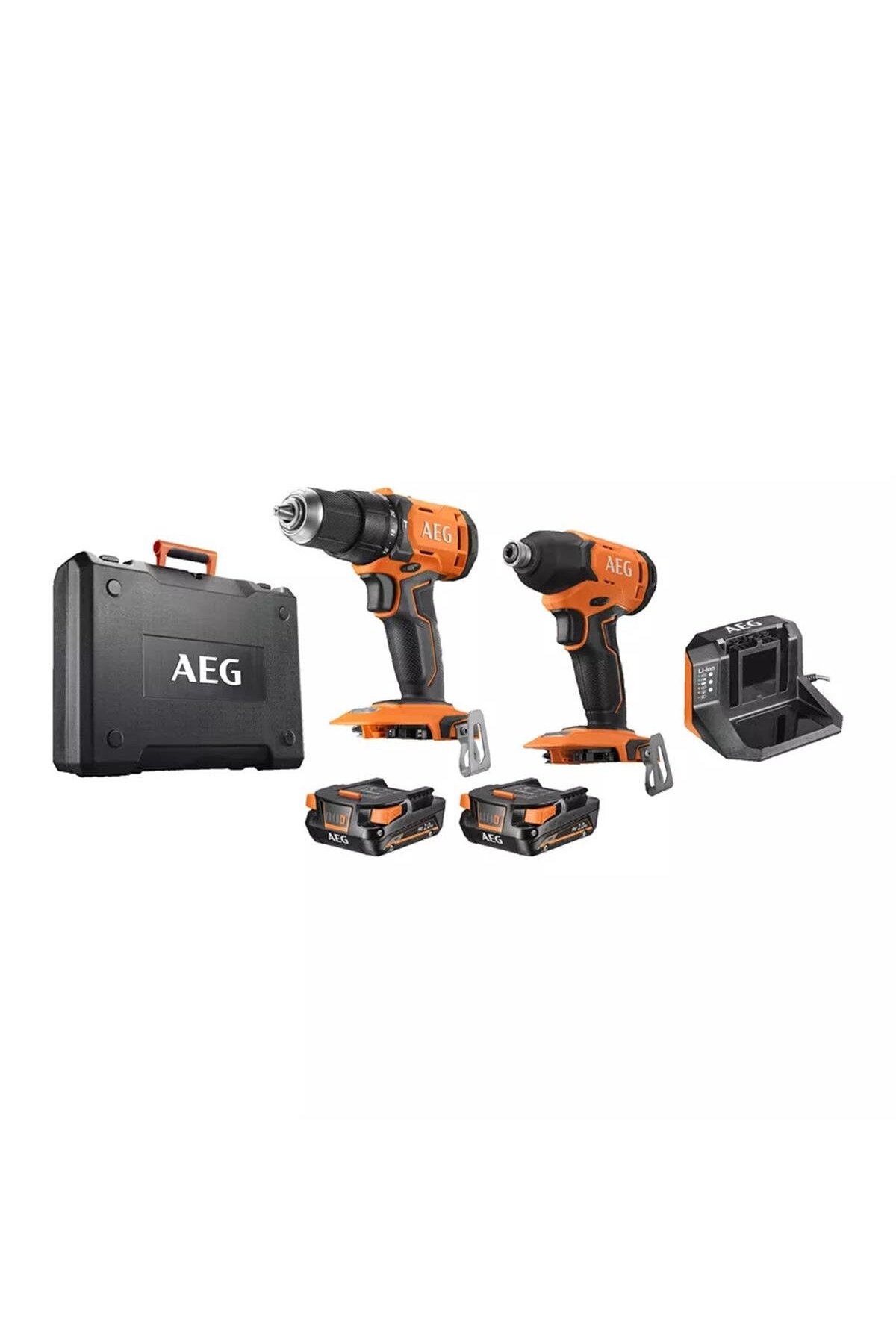 AEG JP18I2-202C Brushed Twin Pack (BSB18G4+BSS18C2) T4935479197