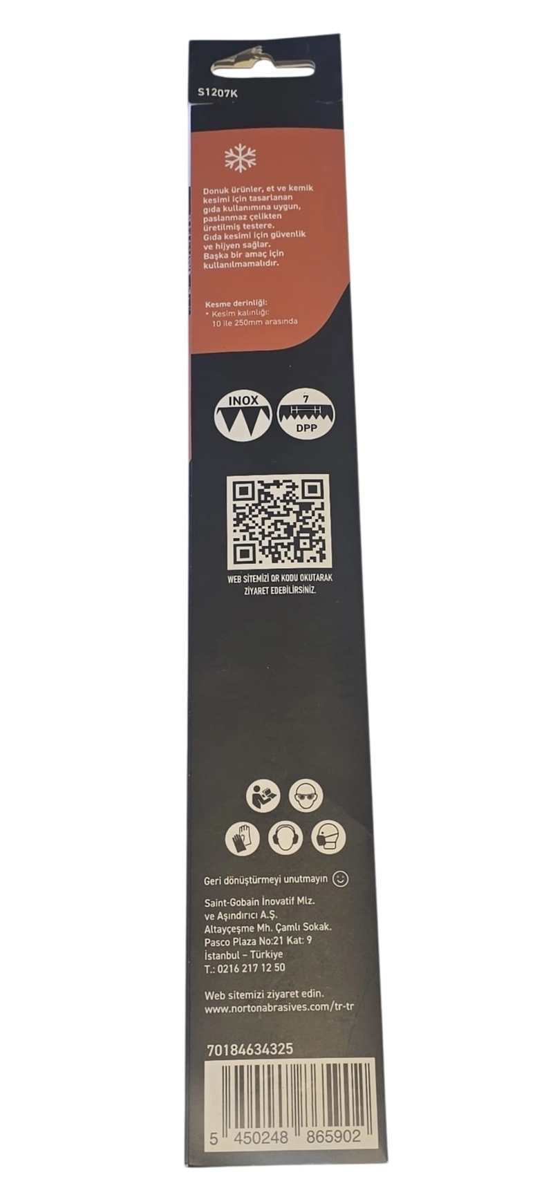 Norton S1207K Paslanmaz Tilki Kuyruğu 2’li Et ve Kemik Bıçağı 300mm
