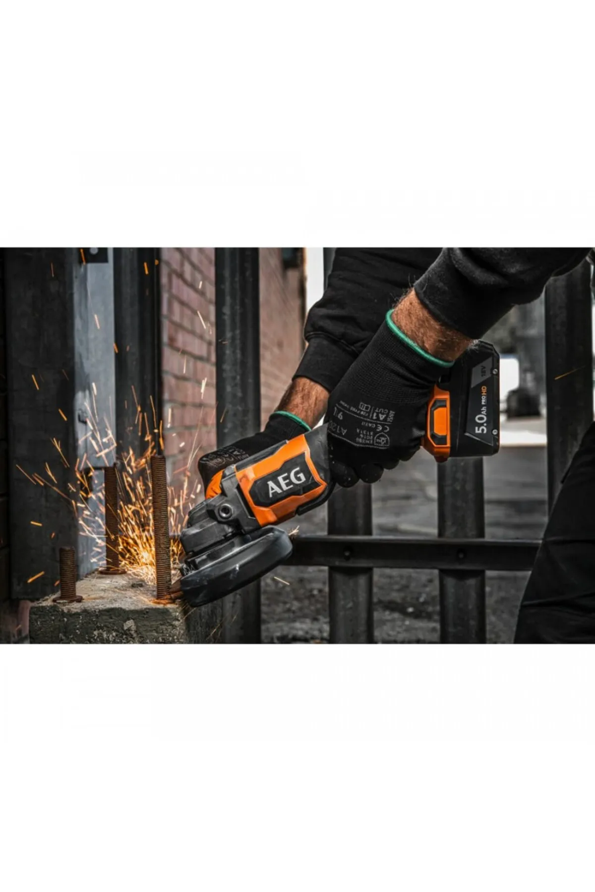 AEG BEWS 18-115BLPX2-502T Akülü Taşlama Makinesi T4935492109