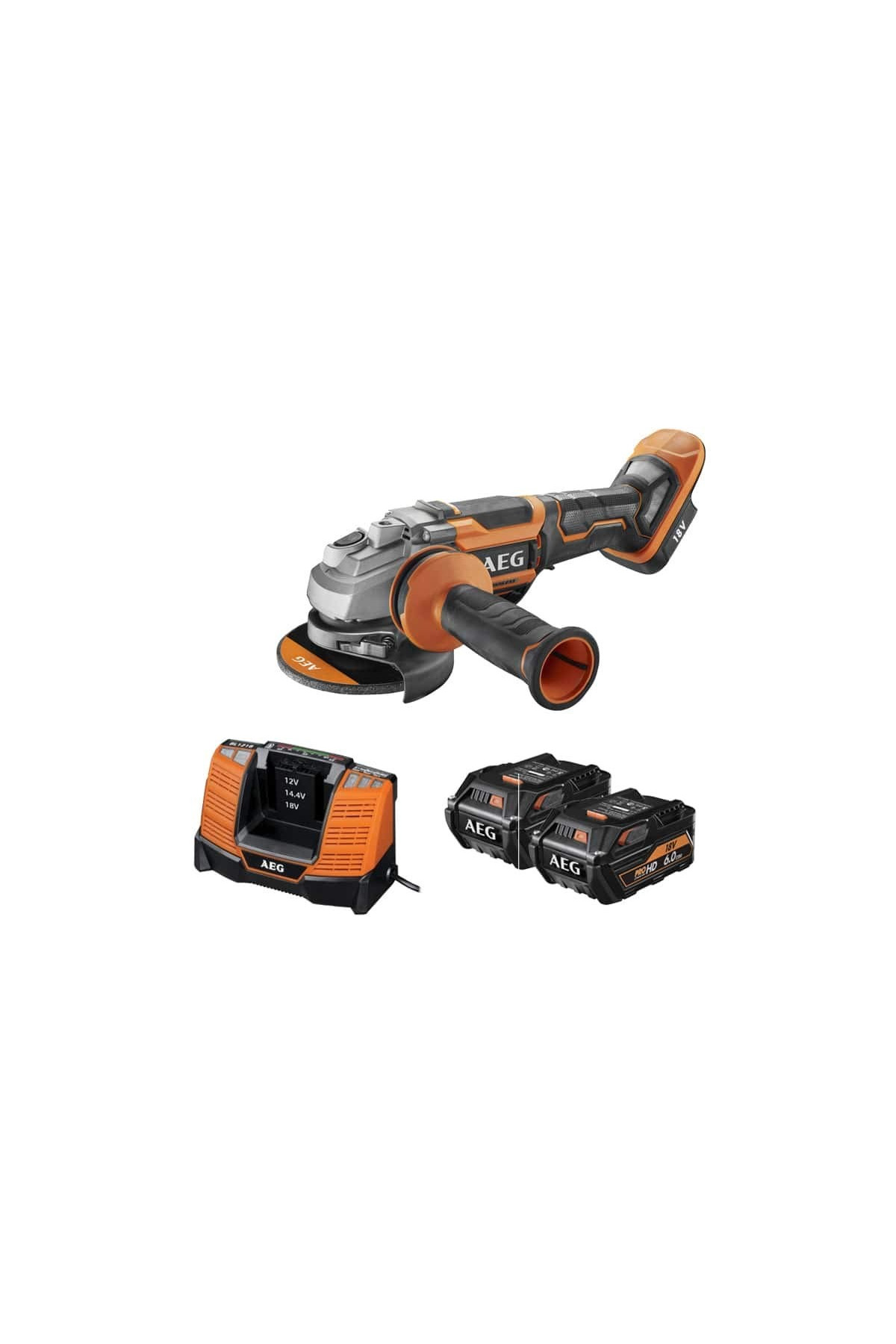 AEG BEWS 18-115BLPX2-502T Akülü Taşlama Makinesi T4935492109