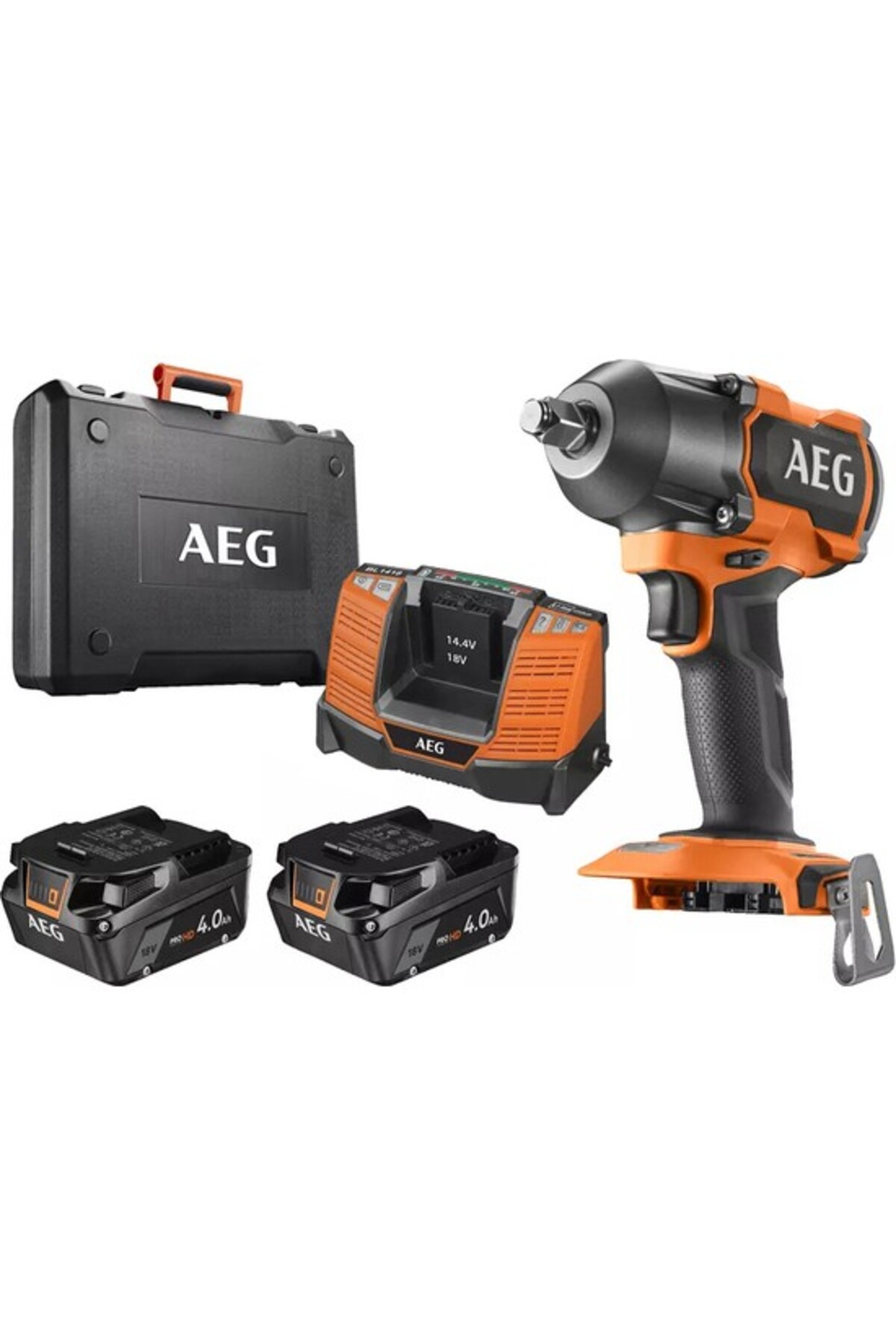 AEG BSS 18MTF12BL-402C 18V 4.0Ah Çift Akülü Darbeli Somun Sıkma - T4935479664