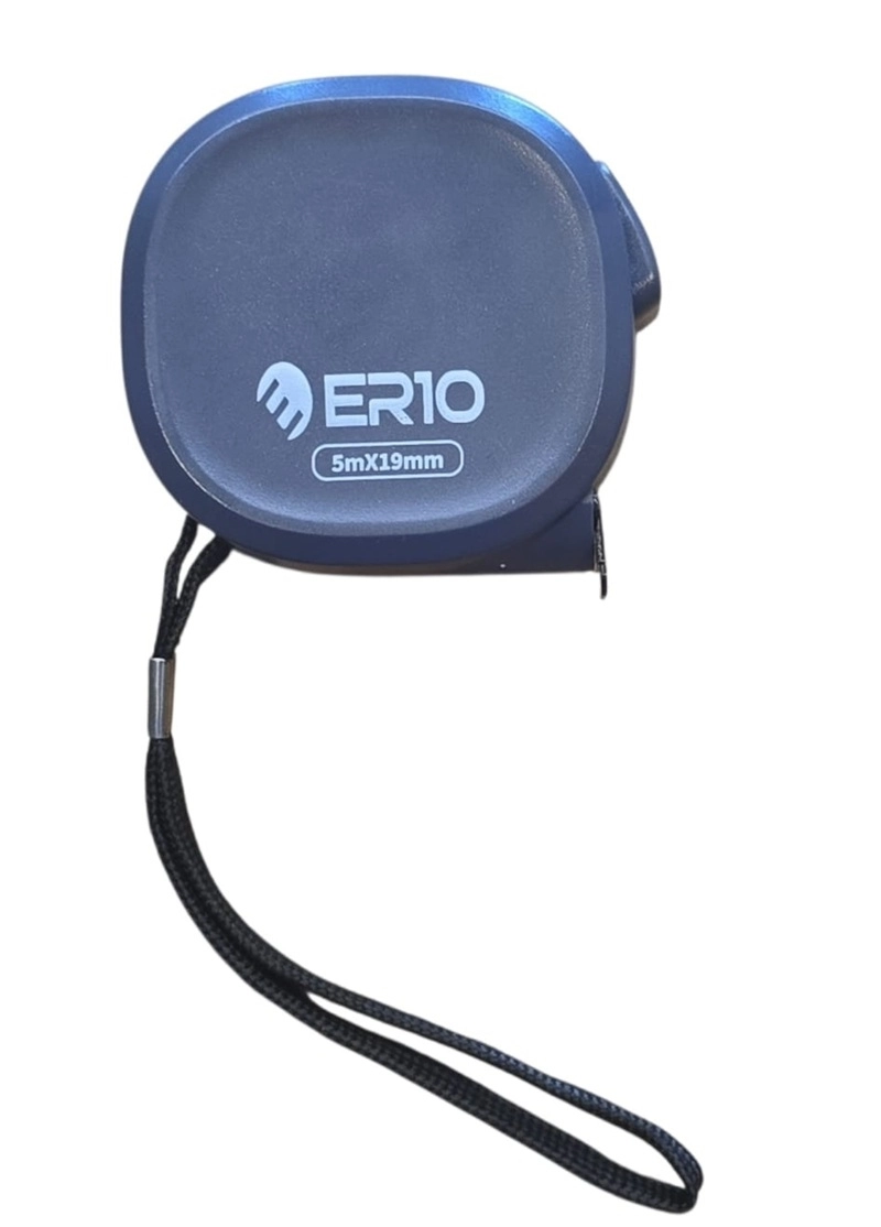 ER10 Şerit Metre Antrasit Autostop 5mx19mm D36-5019
