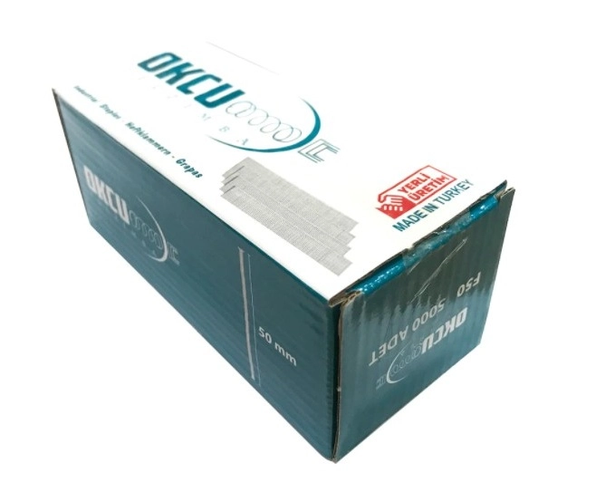 Okçu 18GA Brad Çivi F50 - 50mm Başlı Çivi (5.000 Adet)