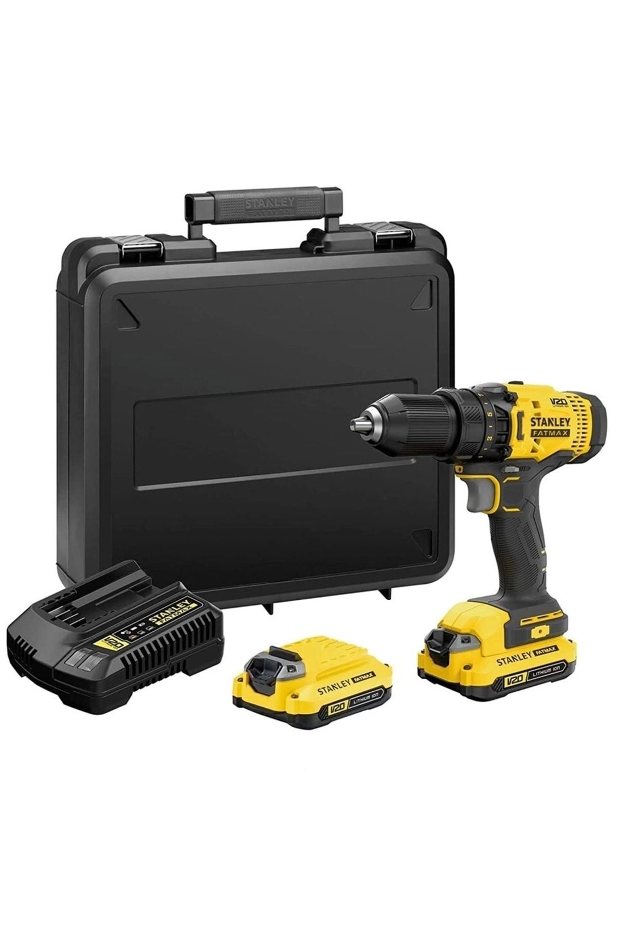 Stanley SCD700D2K Li-Ion Çift Akülü Matkap 18V 2.0Ah 