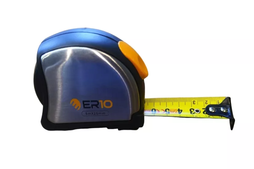 ER10 İnox Paslanmaz Çelik Manyetik Şerit Metre 8m x 25mm
