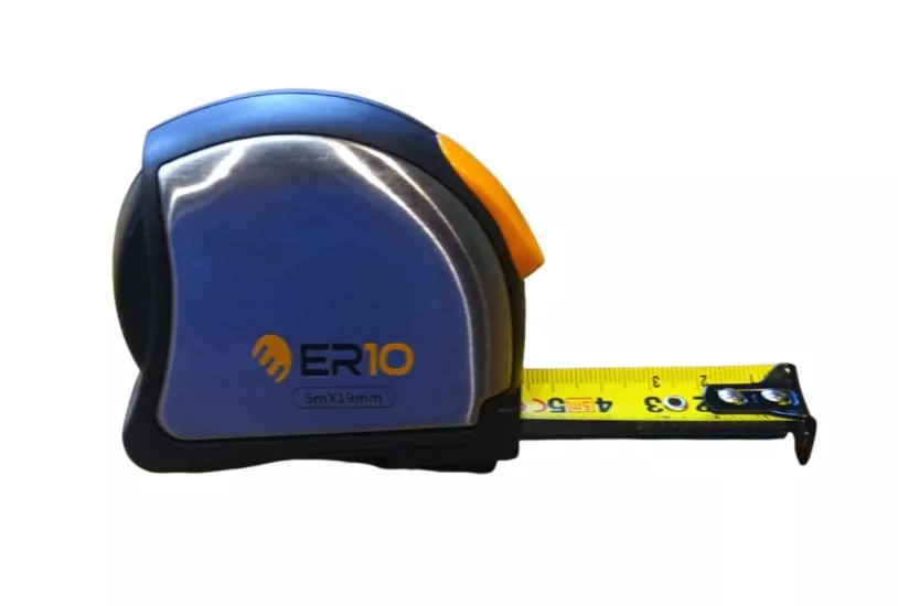 ER10 Şerit Metre İnox Paslanmaz Çelik Manyetik 5mx19mm