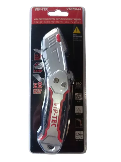 VIP-TEC VT875144 Metal Katlanır Maket Bıçağı
