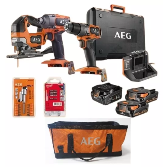 AEG 3’lü Mobilyacı Montaj Seti-5  18 V