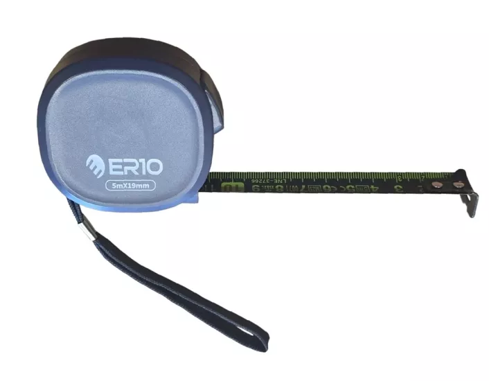 ER10 Şerit Metre Antrasit Autostop 5mx19mm