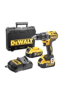 Dewalt DCD800P2T Darbesiz Matkap – 18V XR – Kömürsüz – 2x 5.0Ah Akü – 13 mm Mandren – 5035048749968
