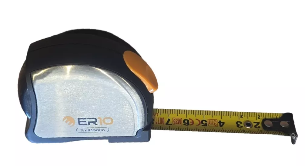 ER10 Şerit Metre İnox Paslanmaz Çelik Manyetik 3mx16mm