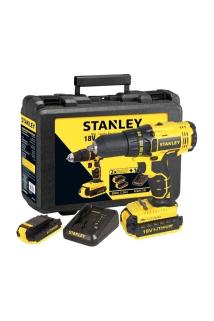 Stanley SCD201D2K Akülü Vidalama – 18V 2Ah – Çift Akülü – Darbesiz – LED Işıklı – 5035048512487