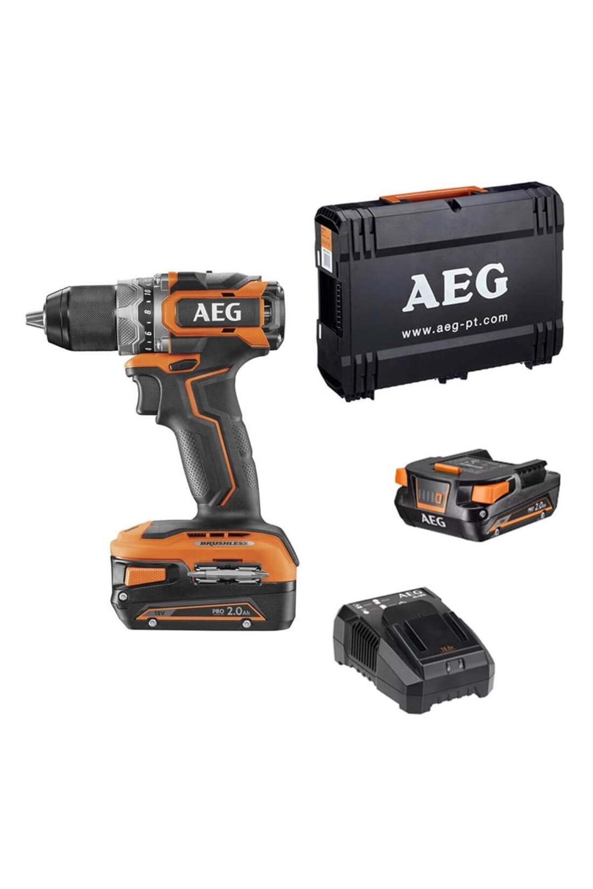 AEG BS 18SBL-202C Kömürsüz Akülü Vidalama T4935472277