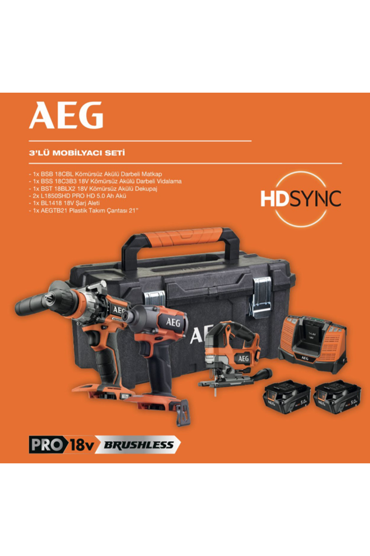 AEG 3’lü Mobilyacı Seti 