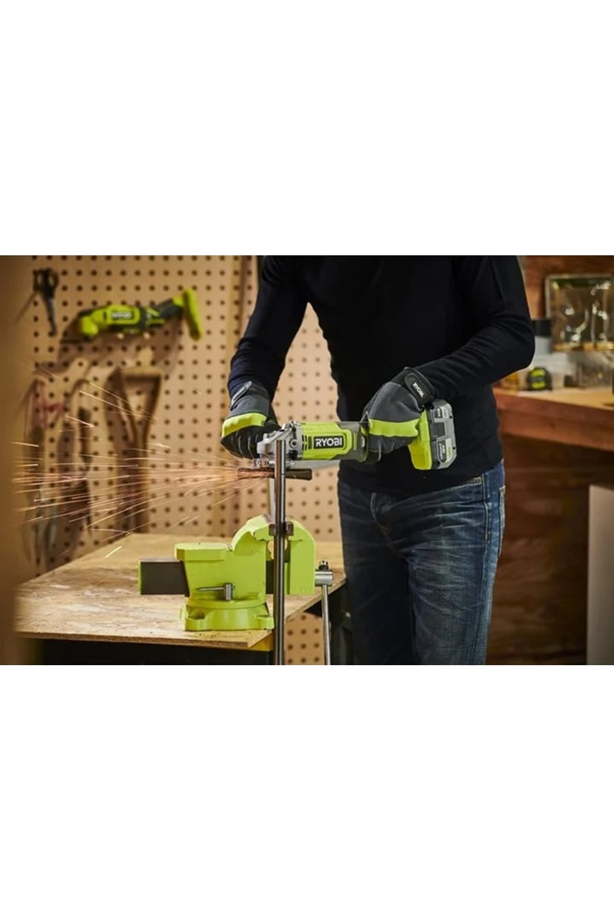 Ryobi RAG18125-1C40S ONE+ Akülü Avuç Taşlama 125 MM T5133005643