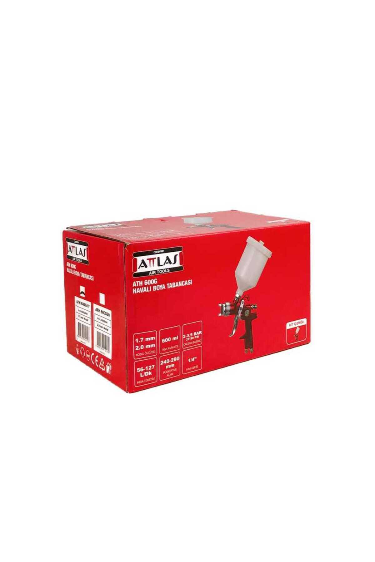 Attlas ATH 600G17 Üstten Depo Boya Tabancası – A0502003